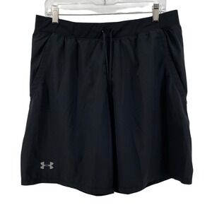 Under Armour HeatGear Shorts Mens XL Black Lined Mesh Vent Athletic Workout